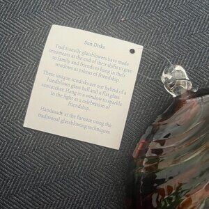 Little River HotGlass Studio Sun Disk Ornament